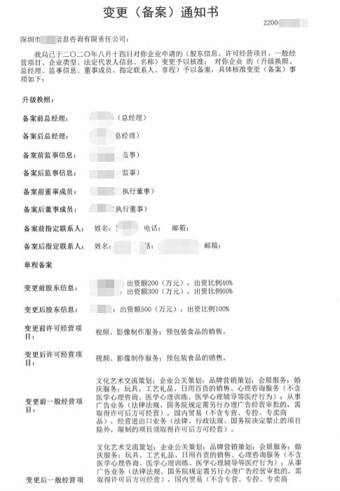 深圳市某企业管理咨询有限合伙企业（有限合伙）