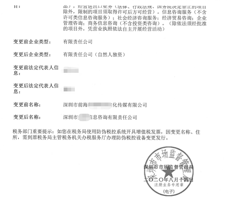 深圳市某企业管理咨询有限合伙企业（有限合伙）